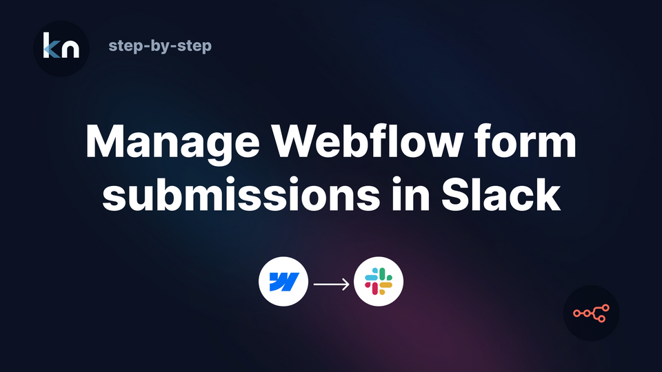 Send Webflow form submissions to Slack and automatically create new Slack channels for Webflow forms without custom code using n8n workflow automation